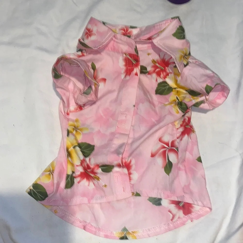 Green Papayas Hawaiian Dog Collard shirt